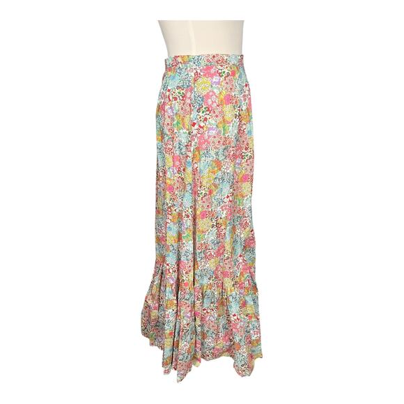 J.Crew x Liberty Fabric Floral Maxi Skirt Size 6 100% Cotton Lined Vintage Flora - Picture 4 of 14